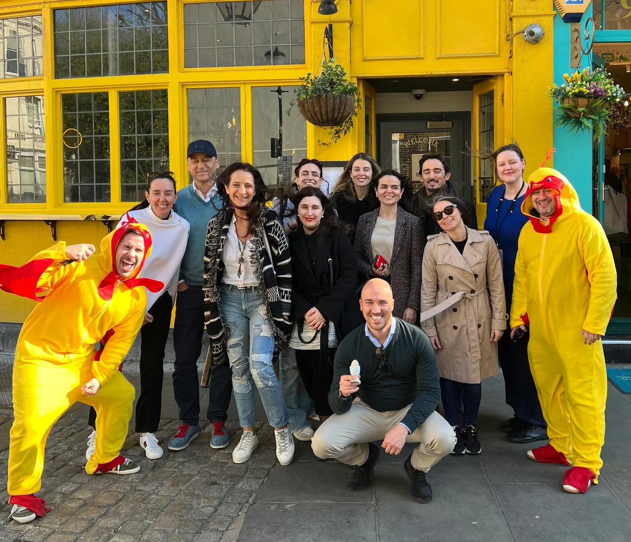 Group of 10 playing Chicken Rush