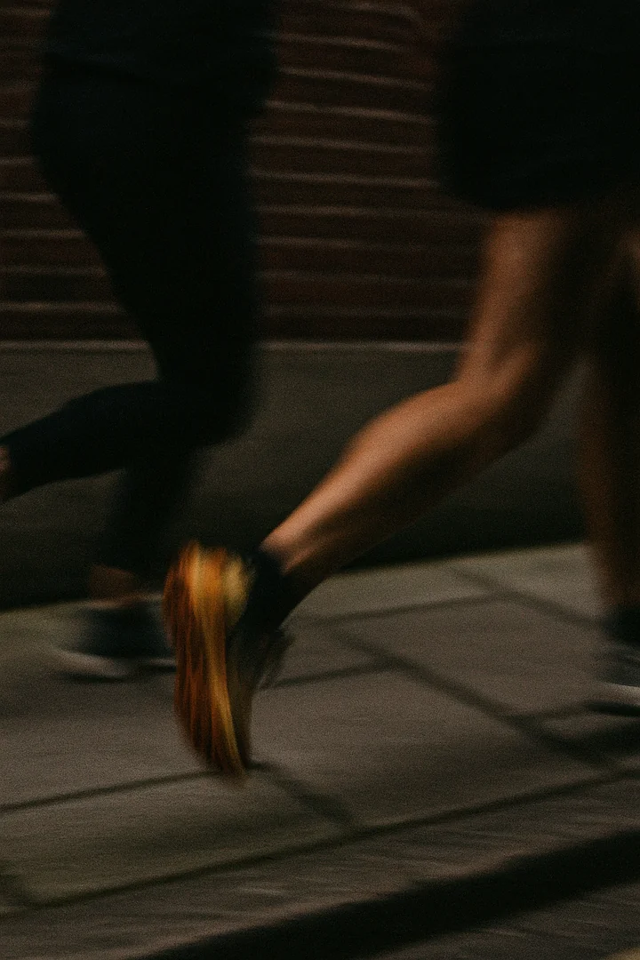Two women running during RUN game